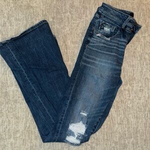 Buckle Black Flare Jeans